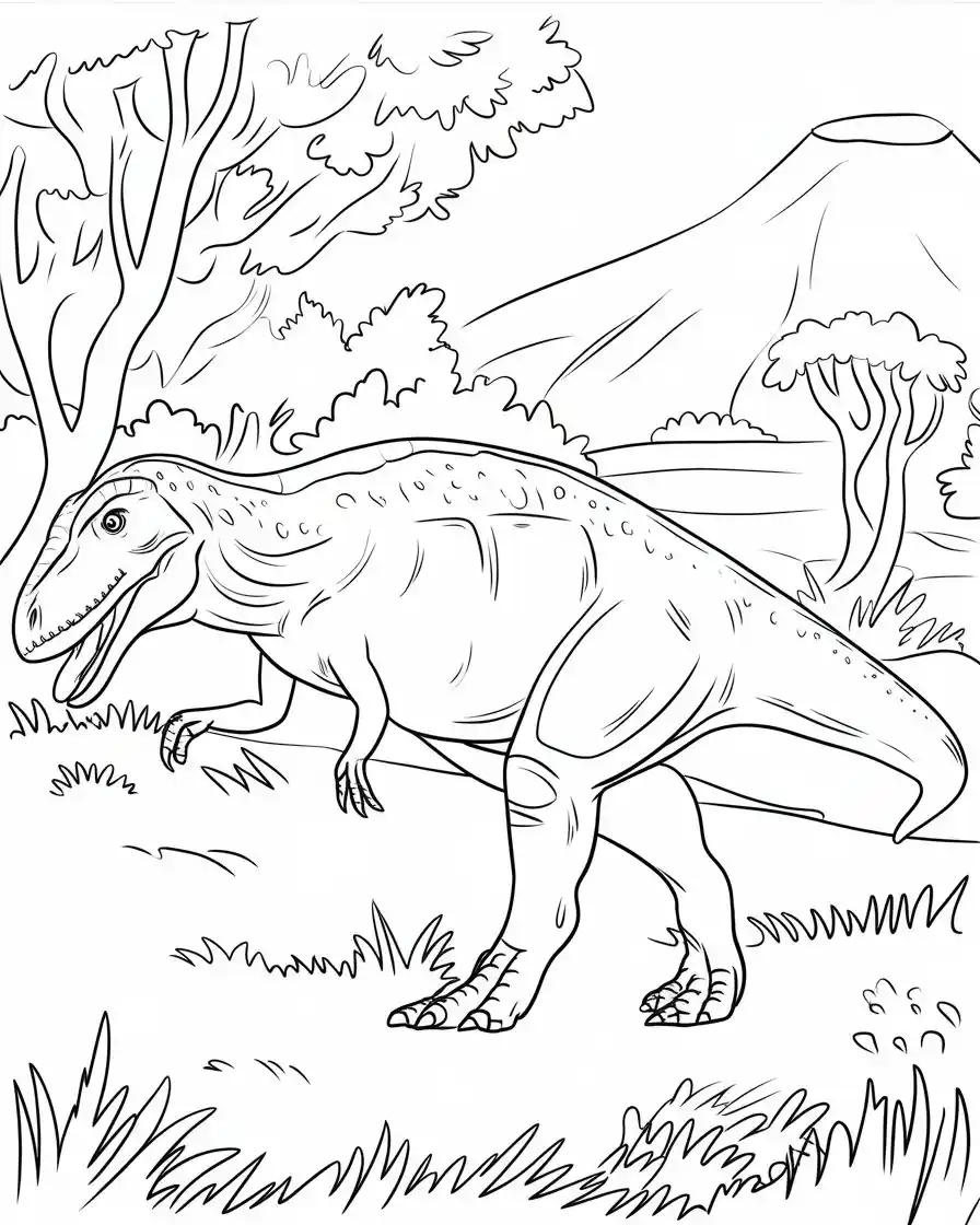 iguanodon coloring sheet