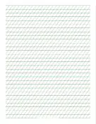 italic guide paper template