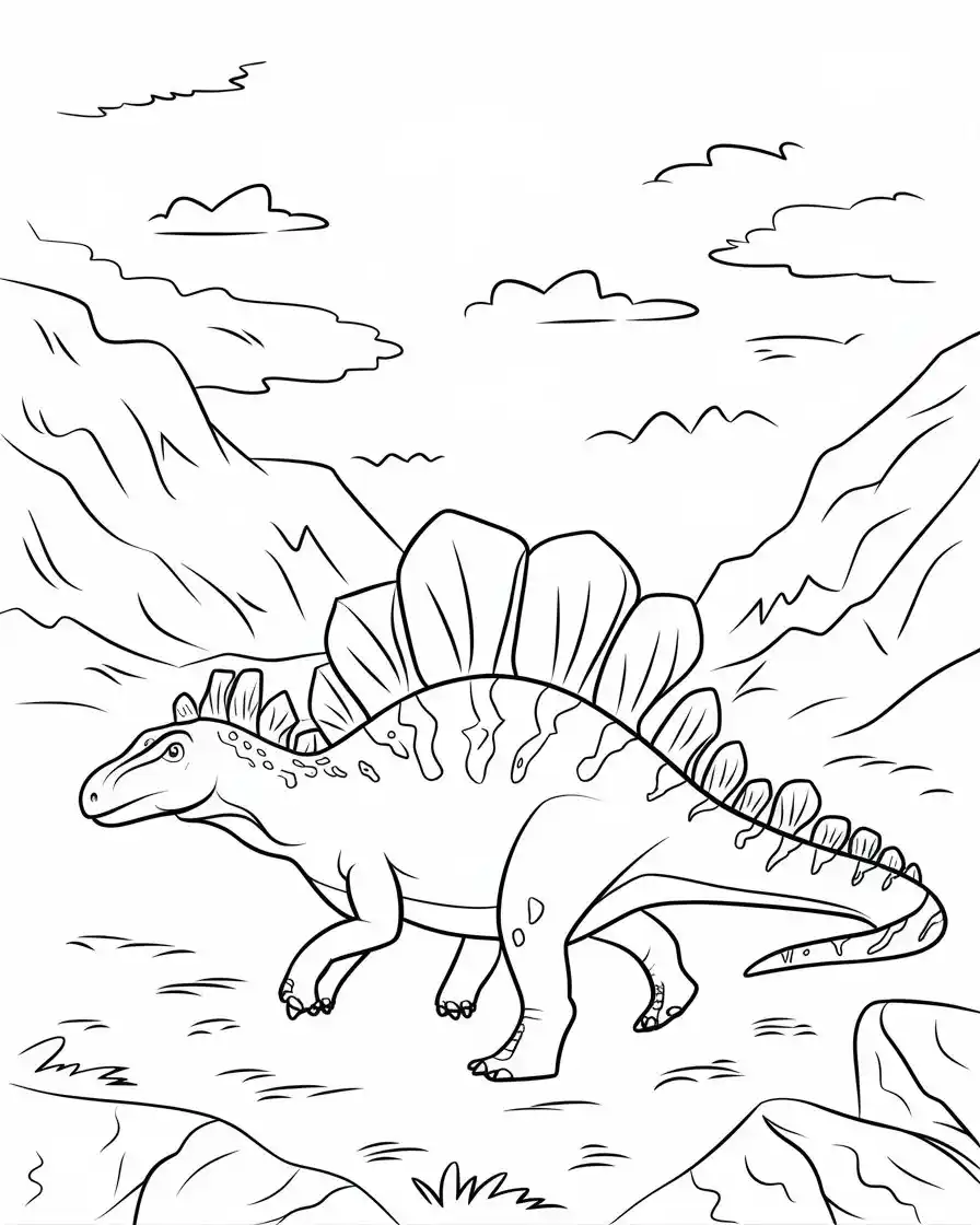 kentrosaurus coloring pages