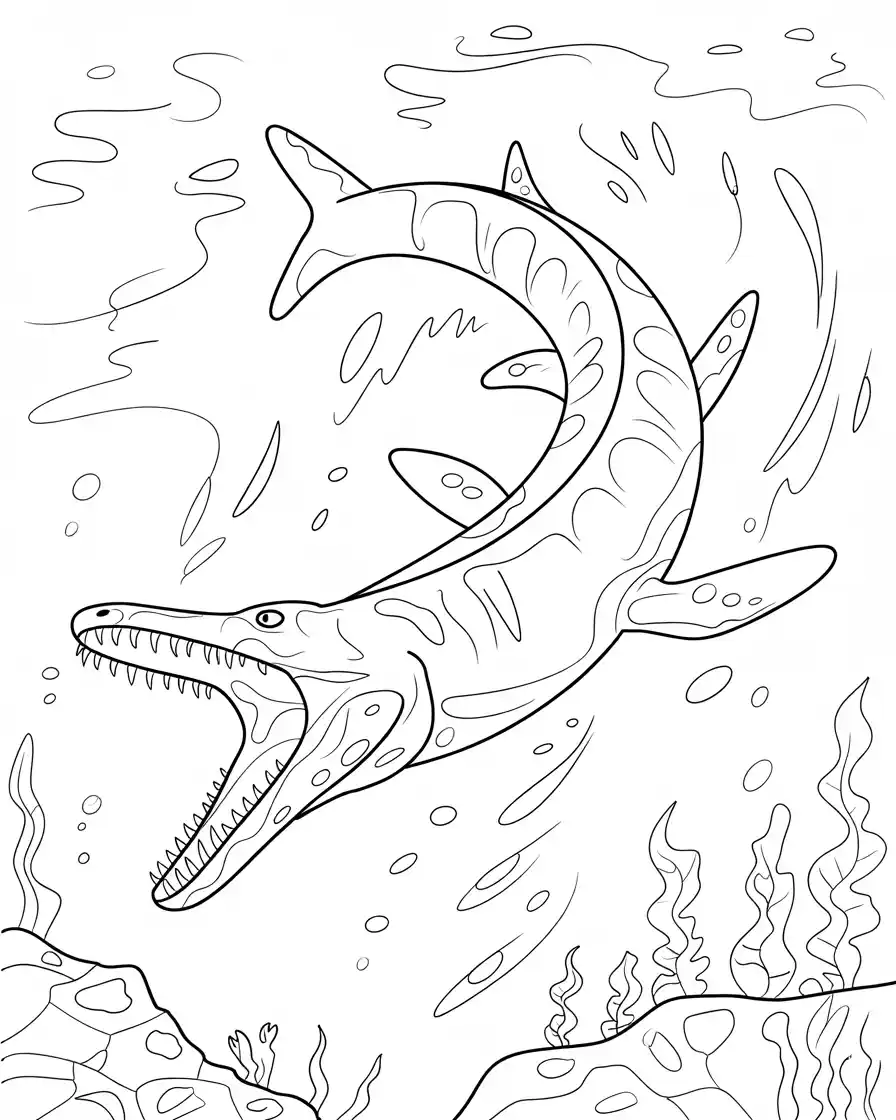 liopleurodon coloring pages