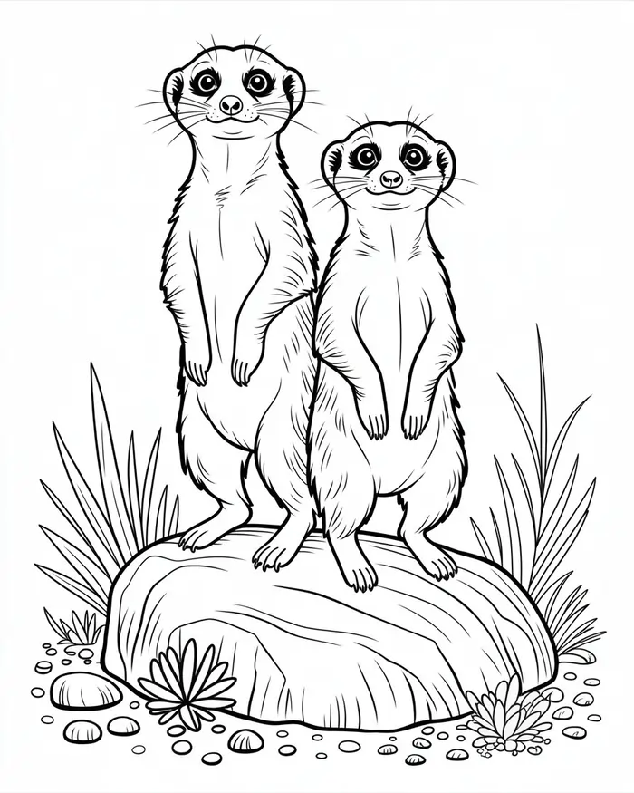 meerkat coloring pages