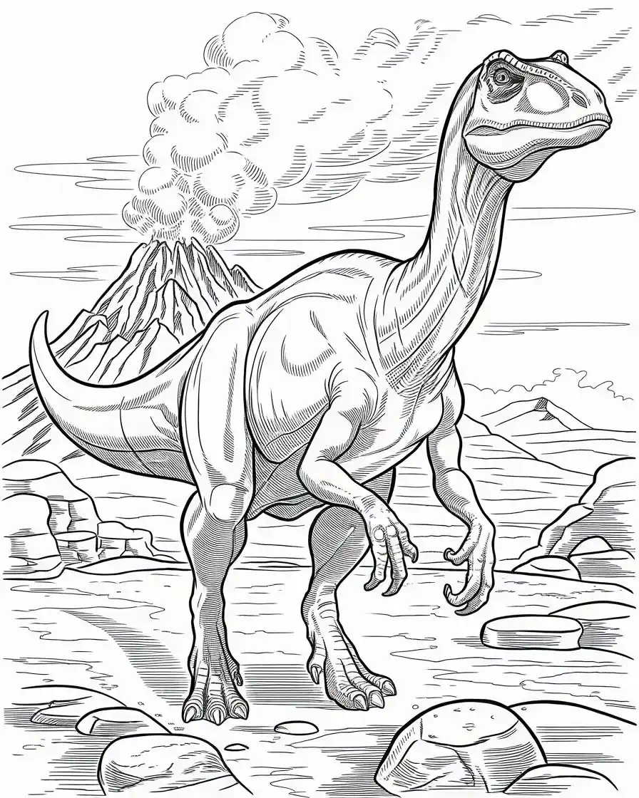 muttaburrasaurus coloring pages