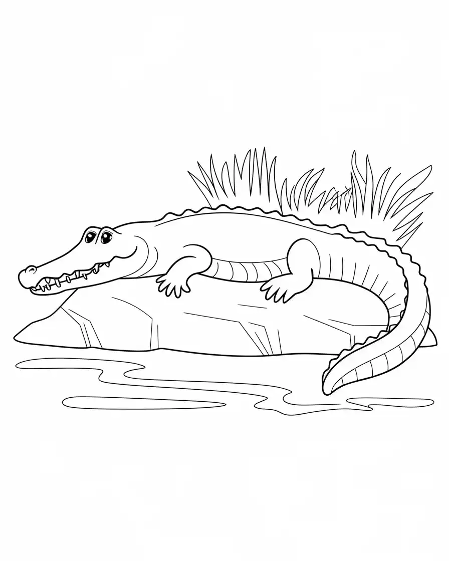 Animal Coloring Pages 45 nile crocodile coloring pages
