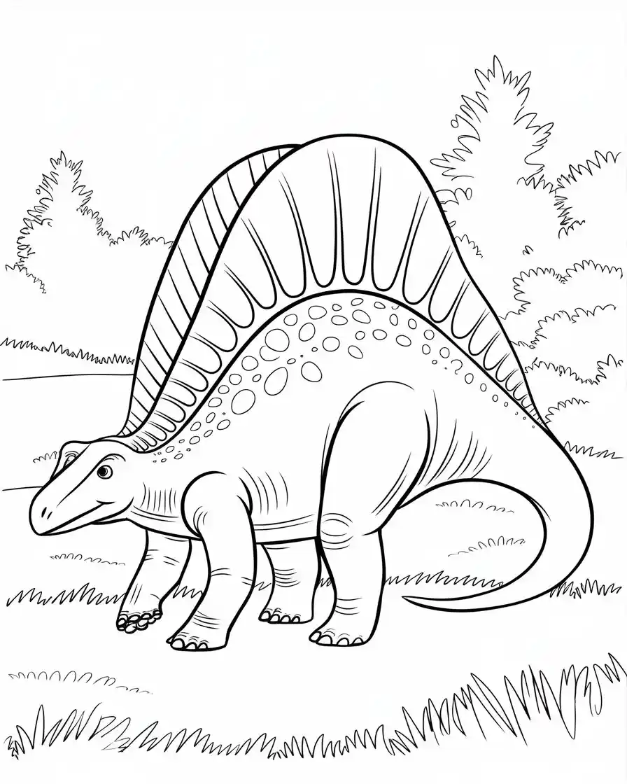 ouranosaurus coloring pages