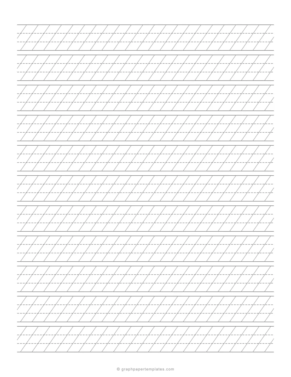 ovals practice calligraphy paper