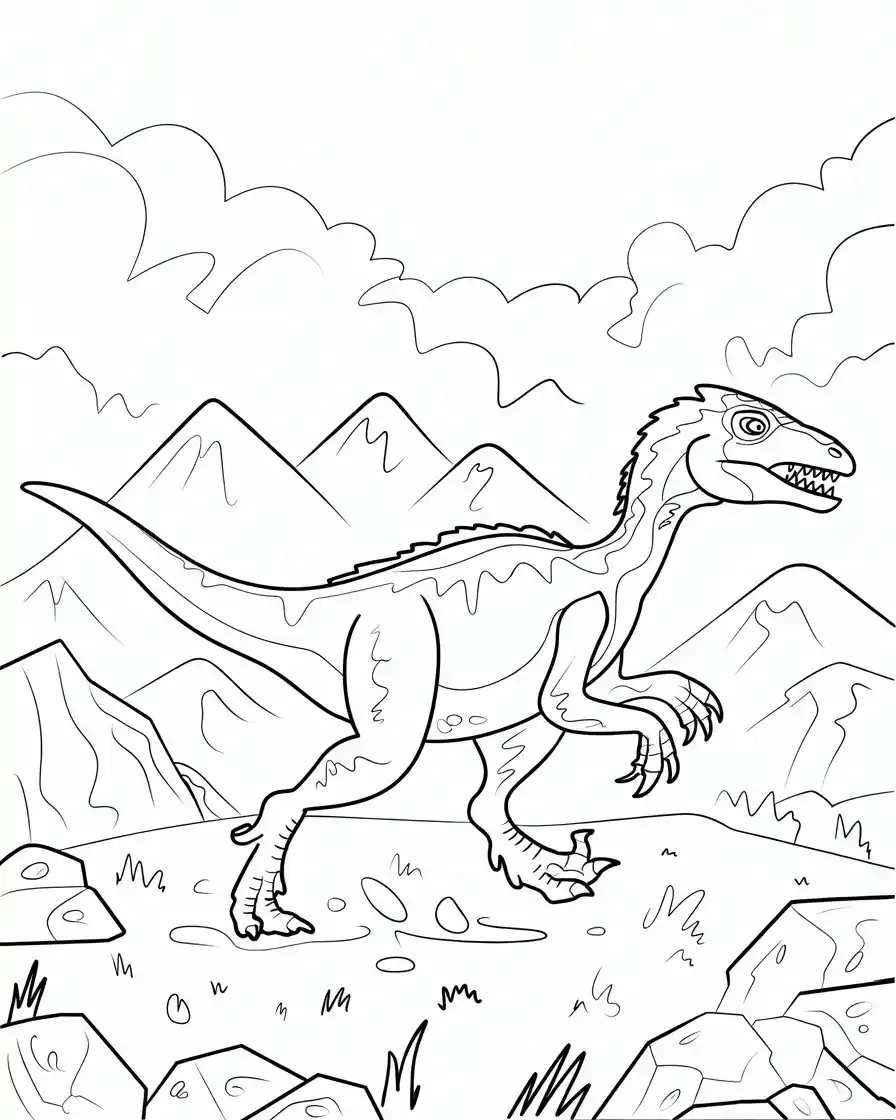 oviraptor dinosaur coloring pages