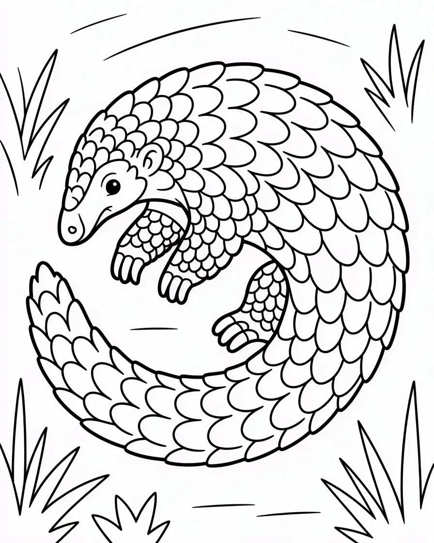 pangolin coloring pages