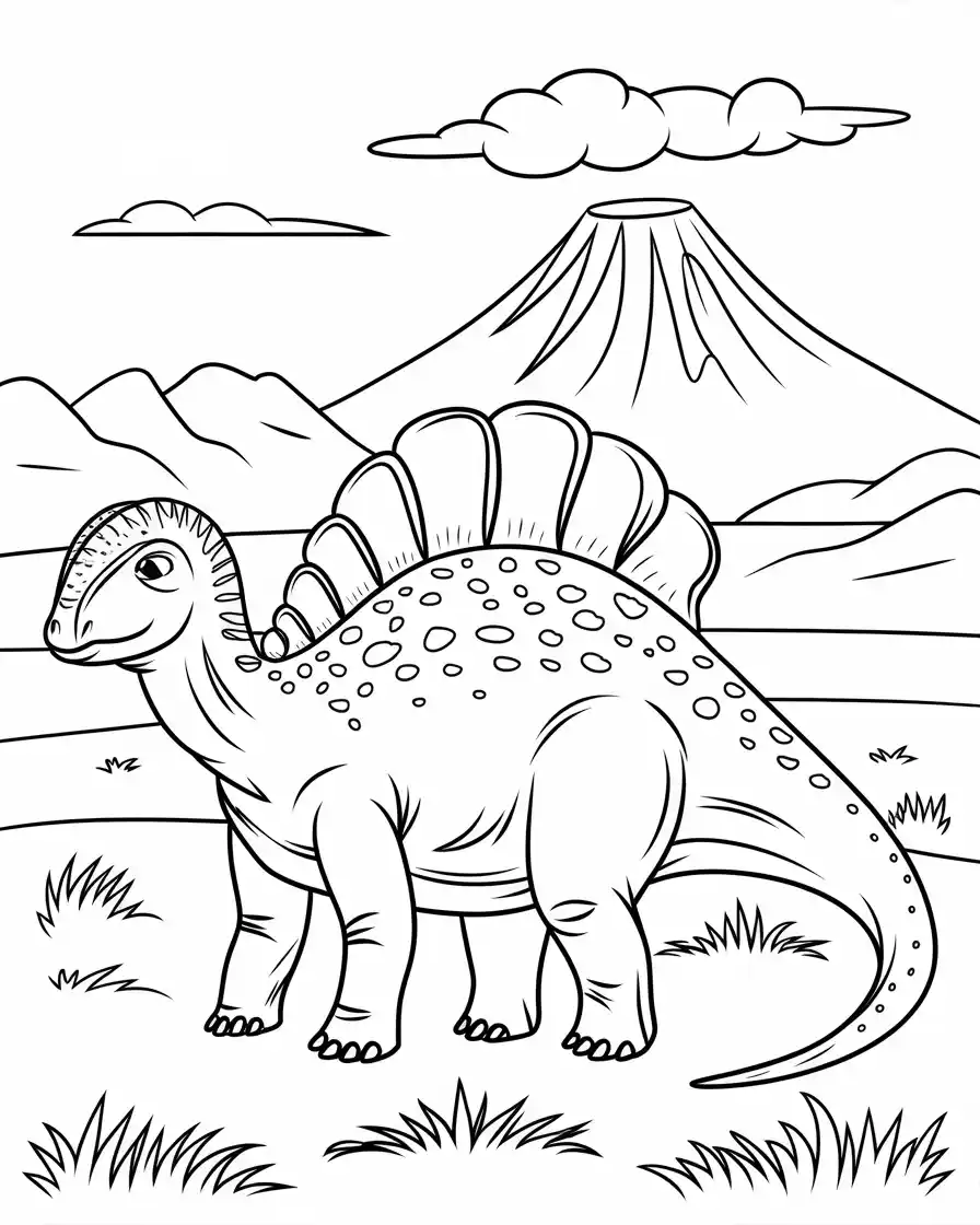 parasaurolophus dinosaur coloring pages