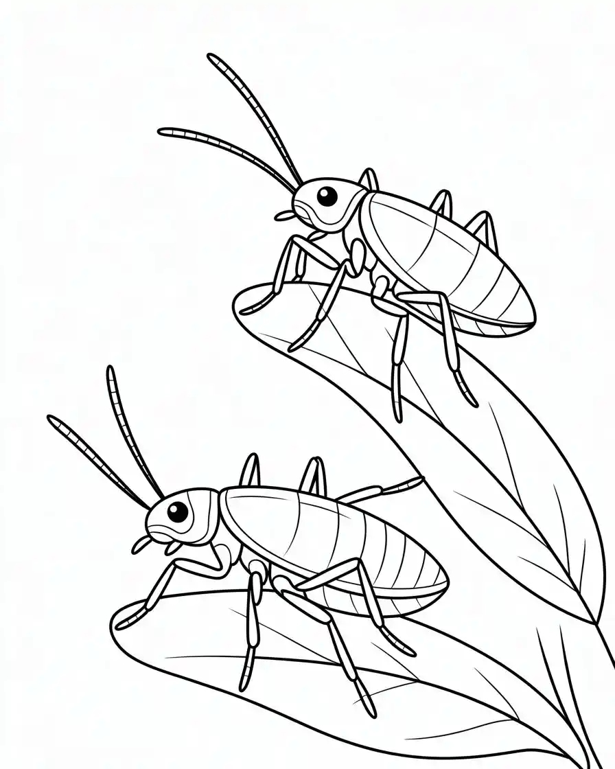 pea aphid on plant coloring pages