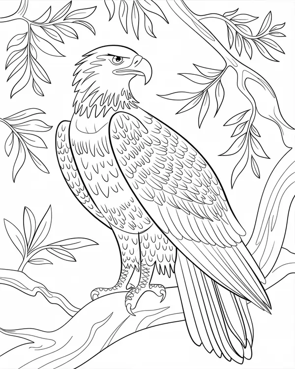 philippine eagle coloring page
