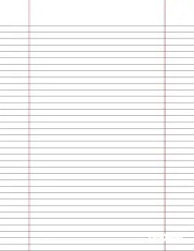 Printable two-column portrait letter college