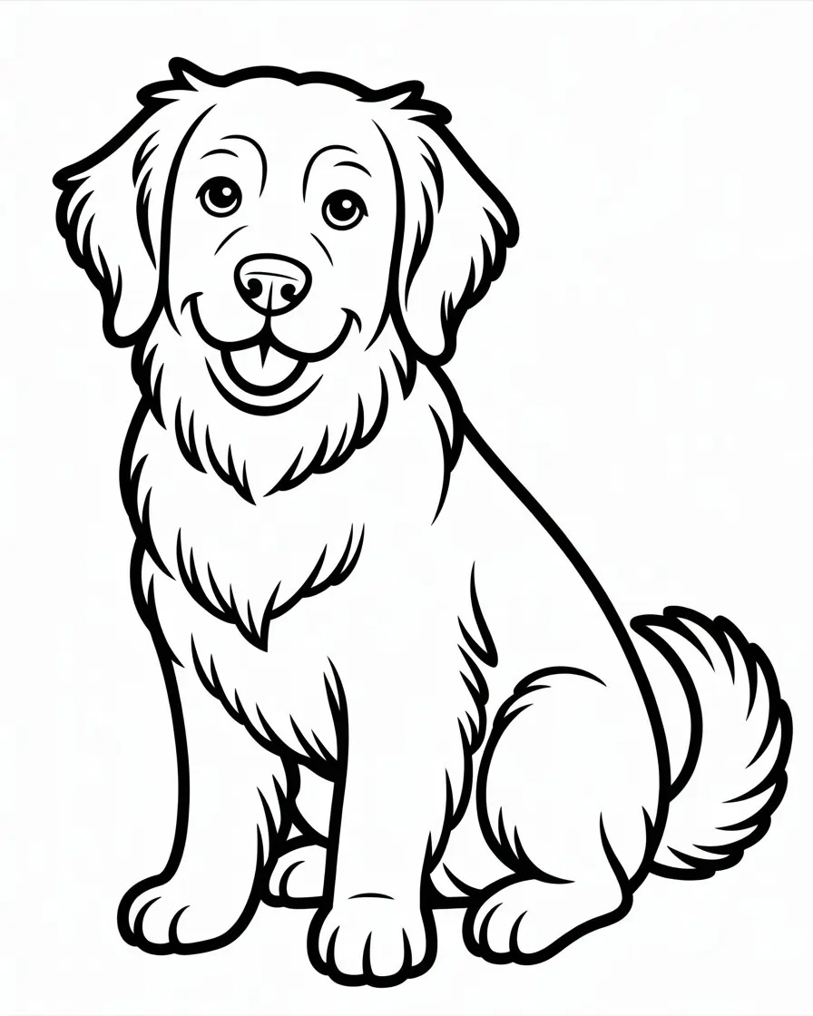 retriever coloring pages