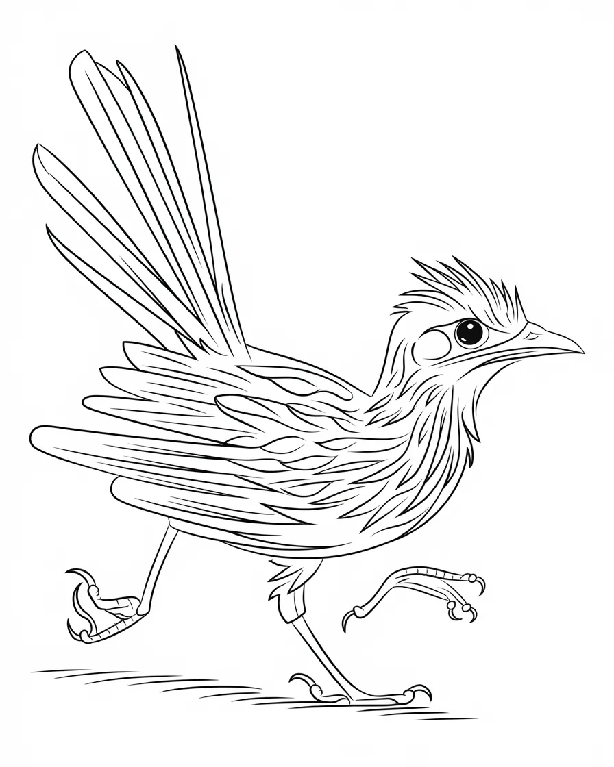 road runner coloring page