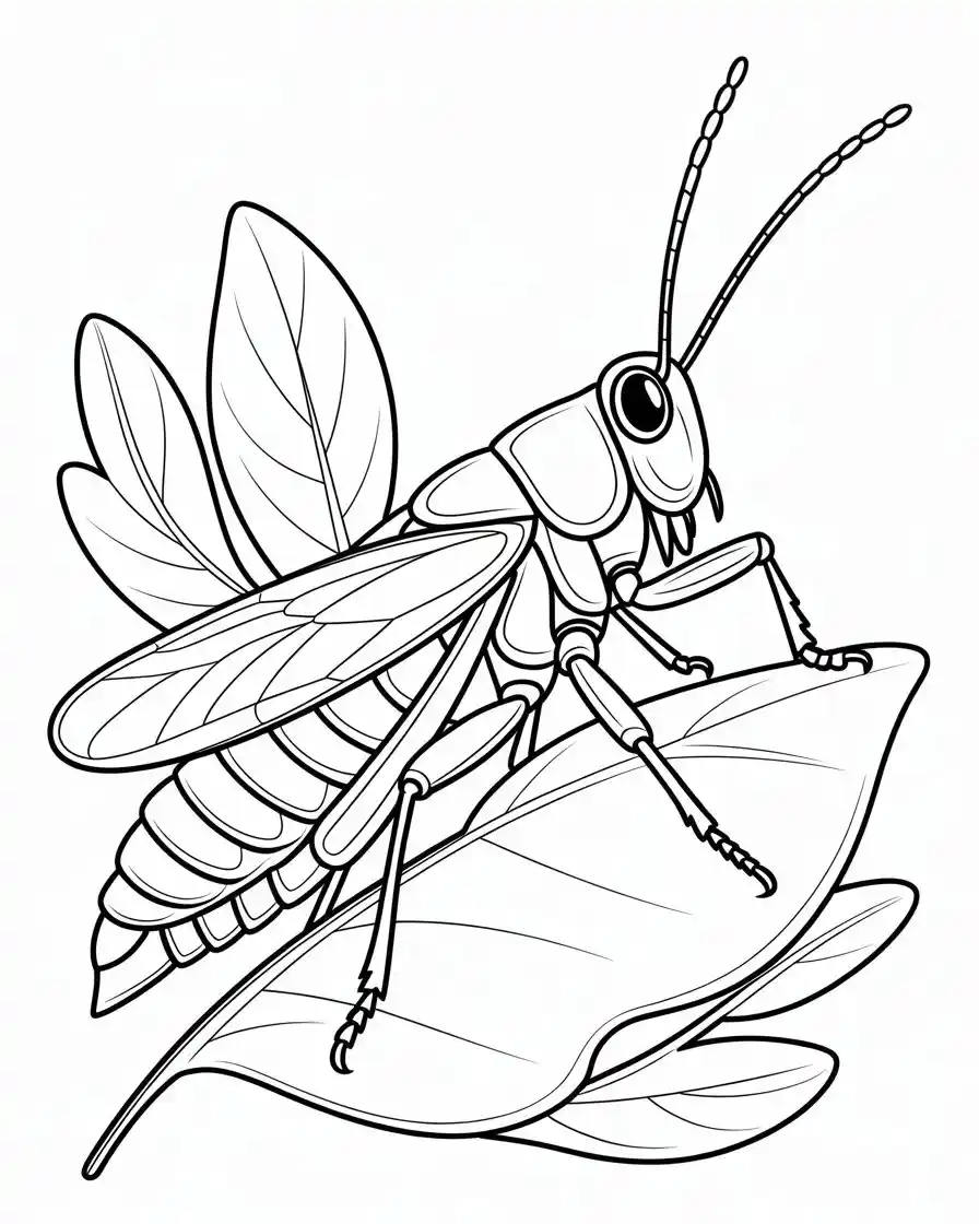 rocky mountain locust coloring pages