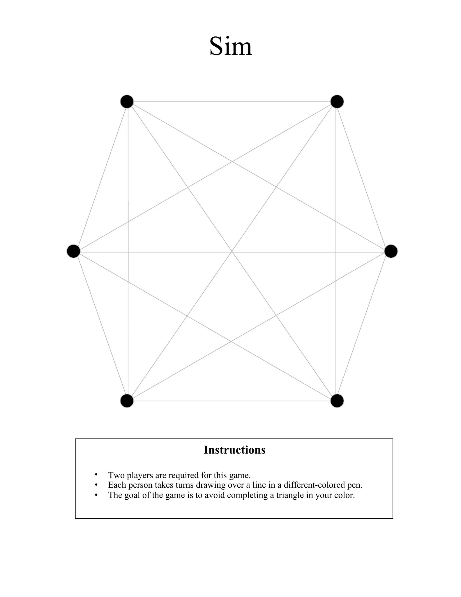 Scoring Sheets 39 sim game