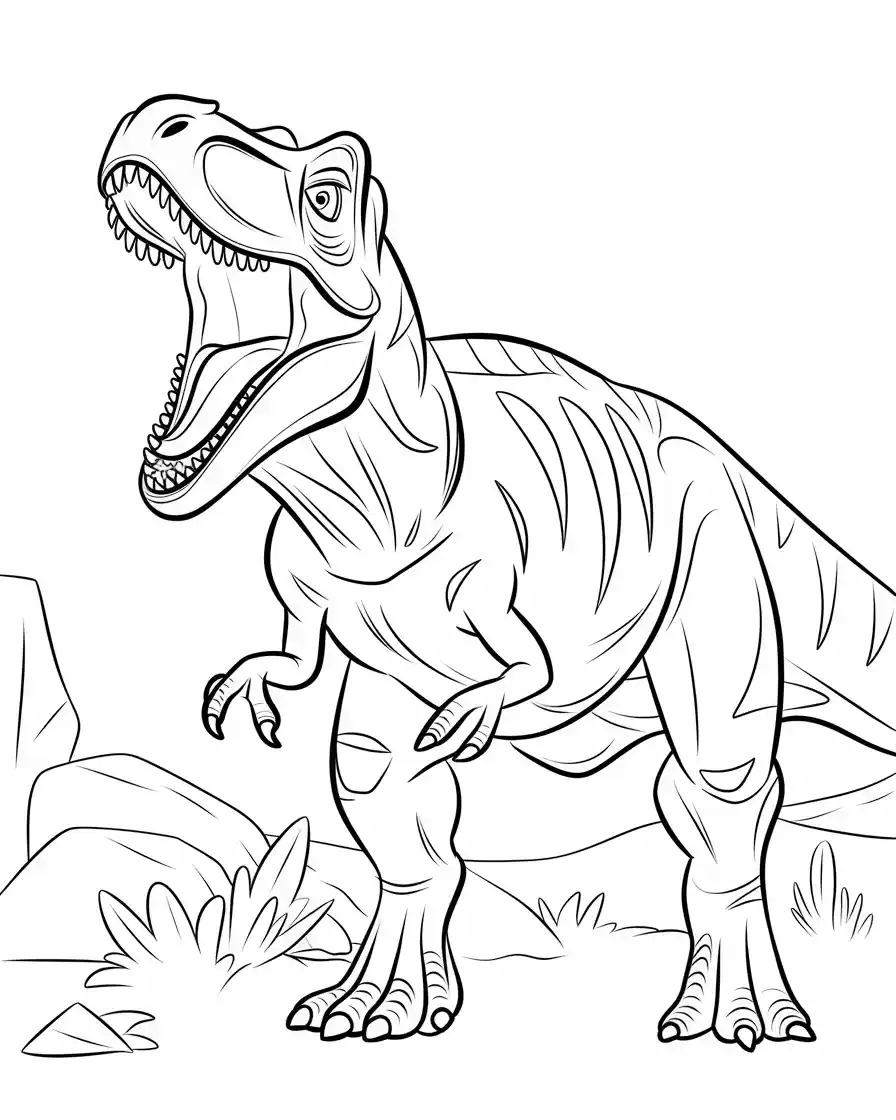 tarbosaurus coloring pages