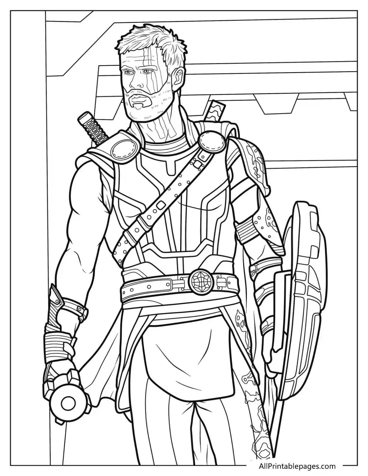 Thor Coloring Pages 18 thor ragnarok coloring page