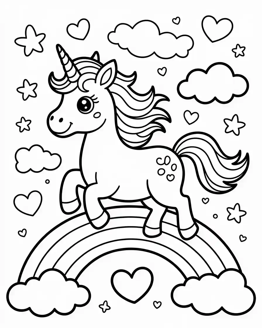 Unicorn Coloring Pages 39 unicorn coloring page for kids