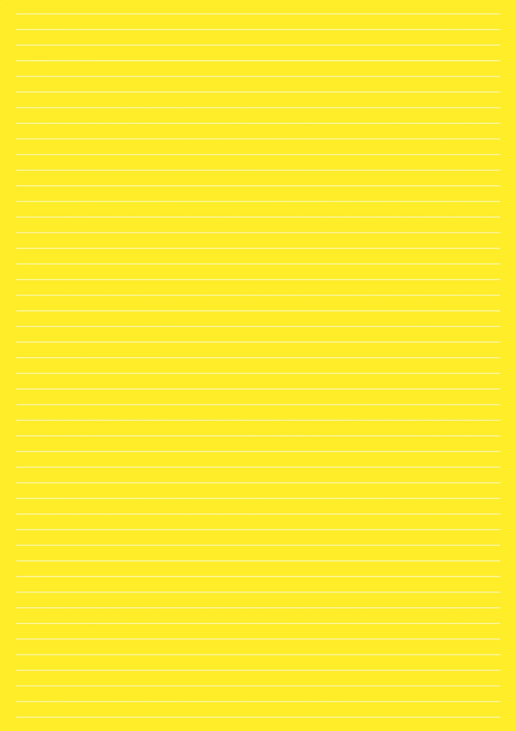 yellow a4 lined paper