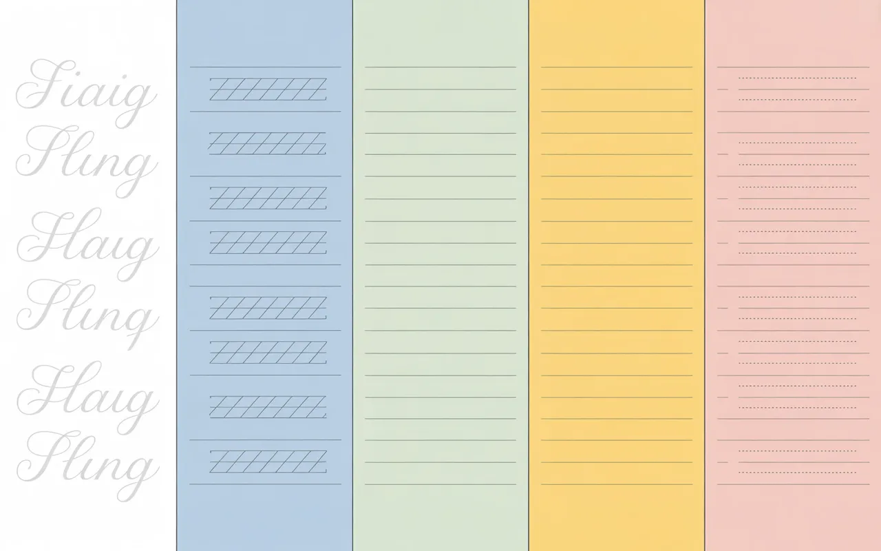 Printable Templates 3 calligraphy paper