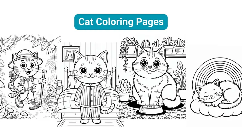 Free Printable Cat Coloring Pages For Kids And Adults