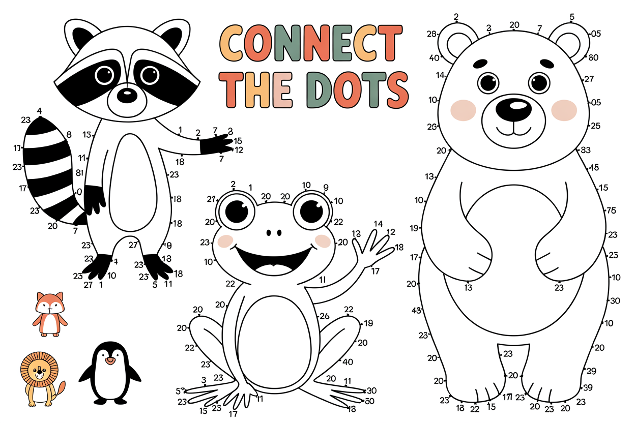 Printable Templates 10 connect the dots