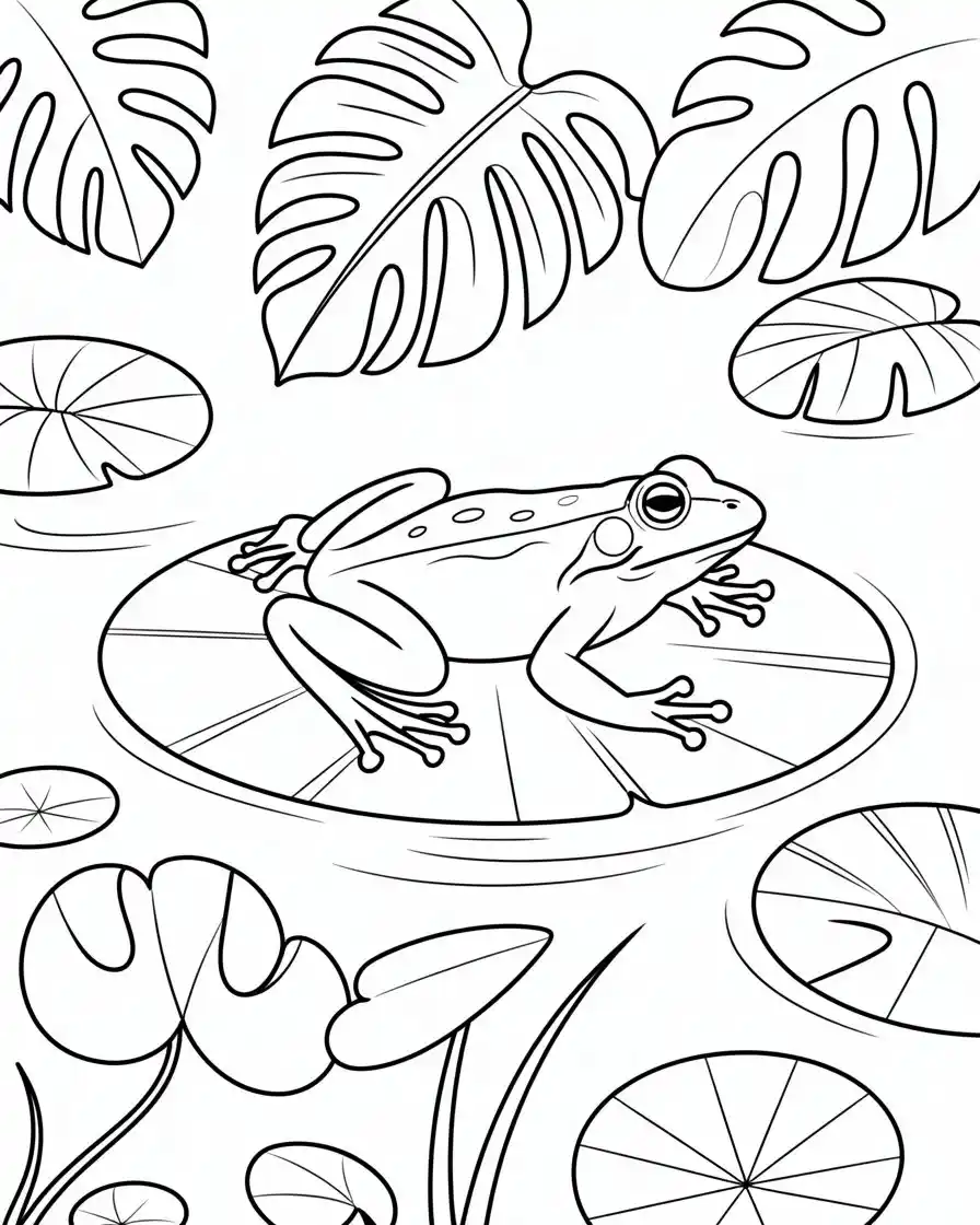 Frog Coloring Pages 9 crazy frog coloring page