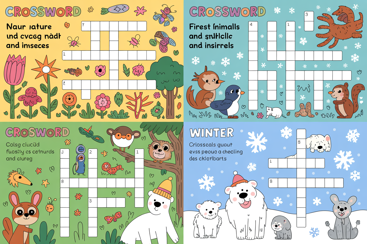 Printable Templates 11 crosswords worksheet