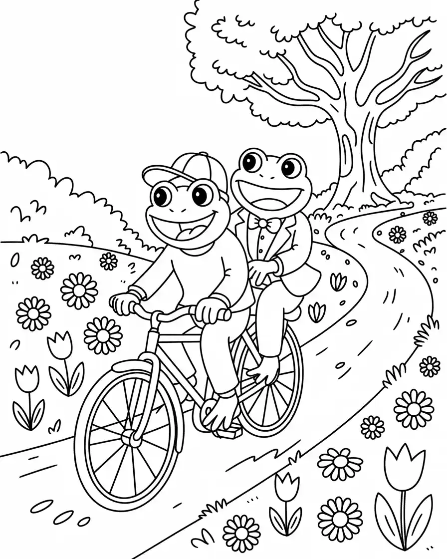 Frog Coloring Pages 12 frog and toad coloring page 1