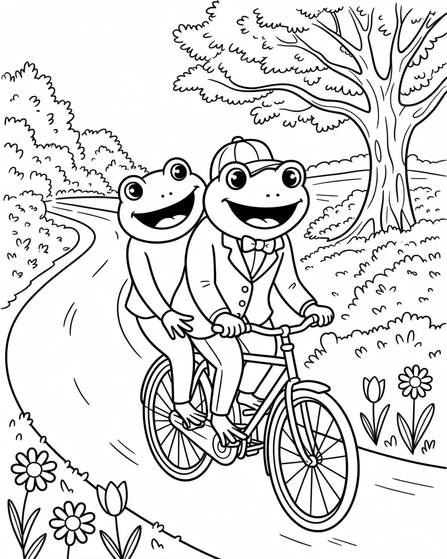Frog Coloring Pages 13 frog and toad coloring page