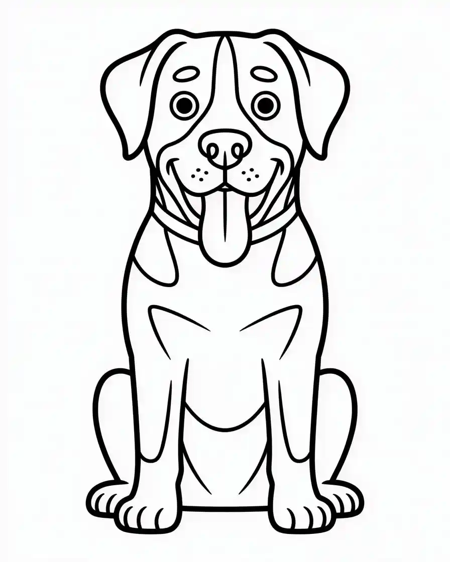 Dog Coloring Pages 48 greater swiss mountain dog outline