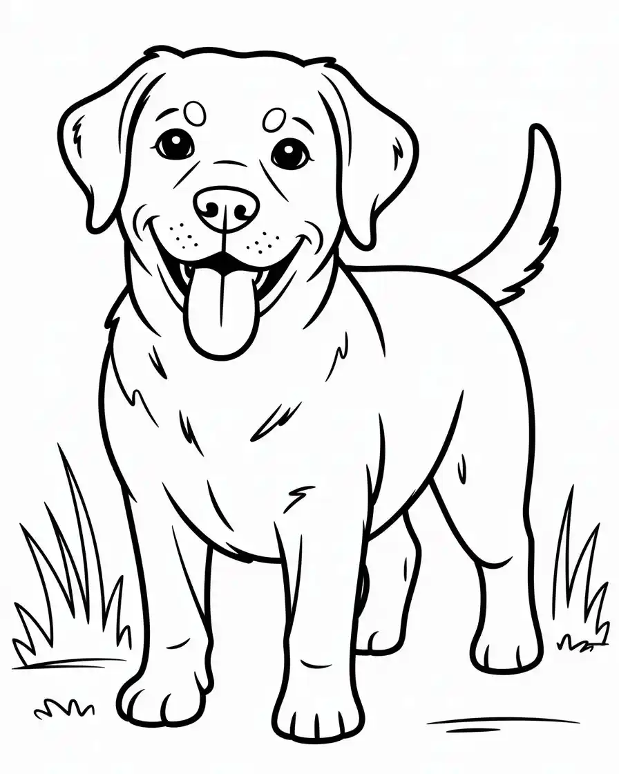 Dog Coloring Pages 54 labrador retriever coloring page