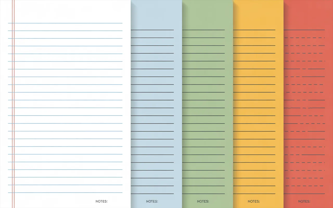 Printable Templates 1 lined paper templates
