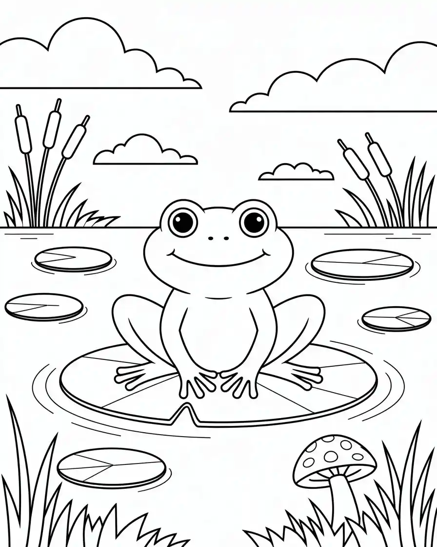 Frog Coloring Pages 21 madagascar tomato frog coloring sheet