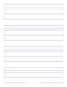 Calligraphy Paper 15 manuscript paper