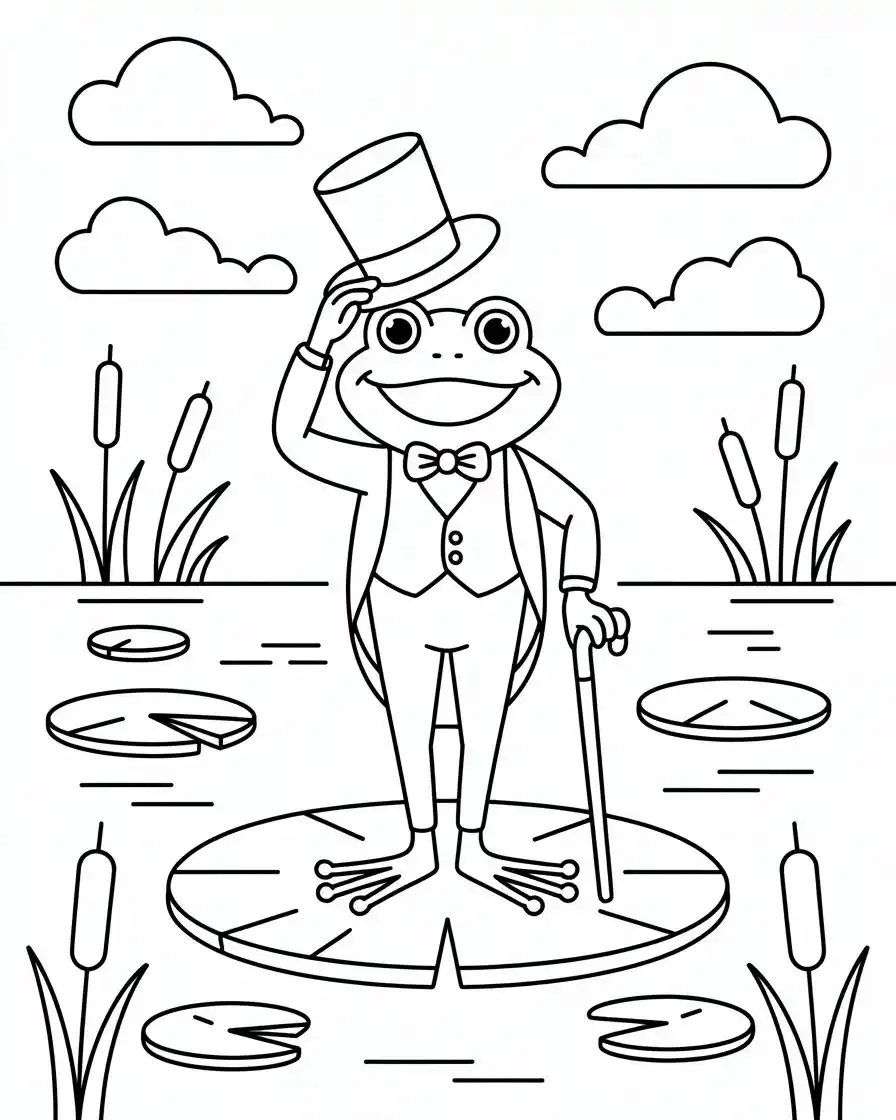 Frog Coloring Pages 22 michigan j frog from looney tunes to color