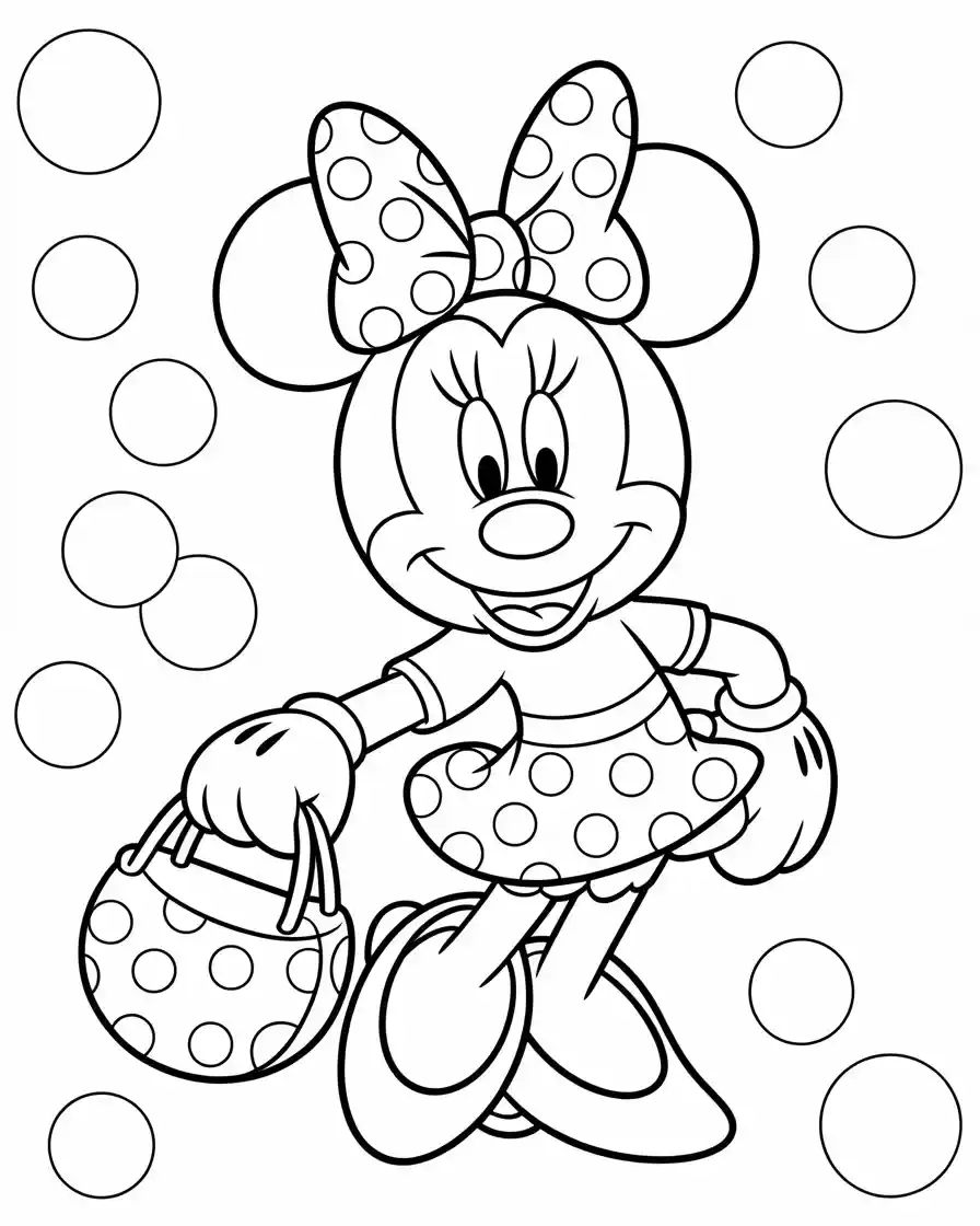 Mickey Mouse Coloring Pages 27 minnie mouse coloring sheet 1