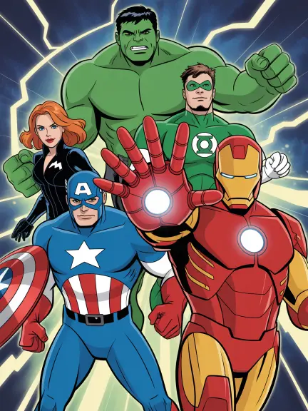 Printable Templates 22 super hero coloring page icon