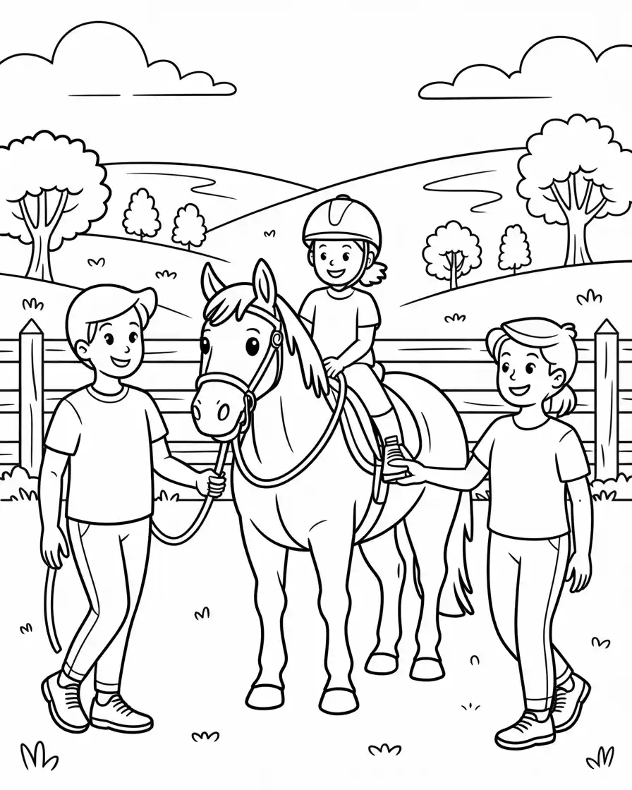 Horse Coloring Pages 40 therapeutic horse riding 1