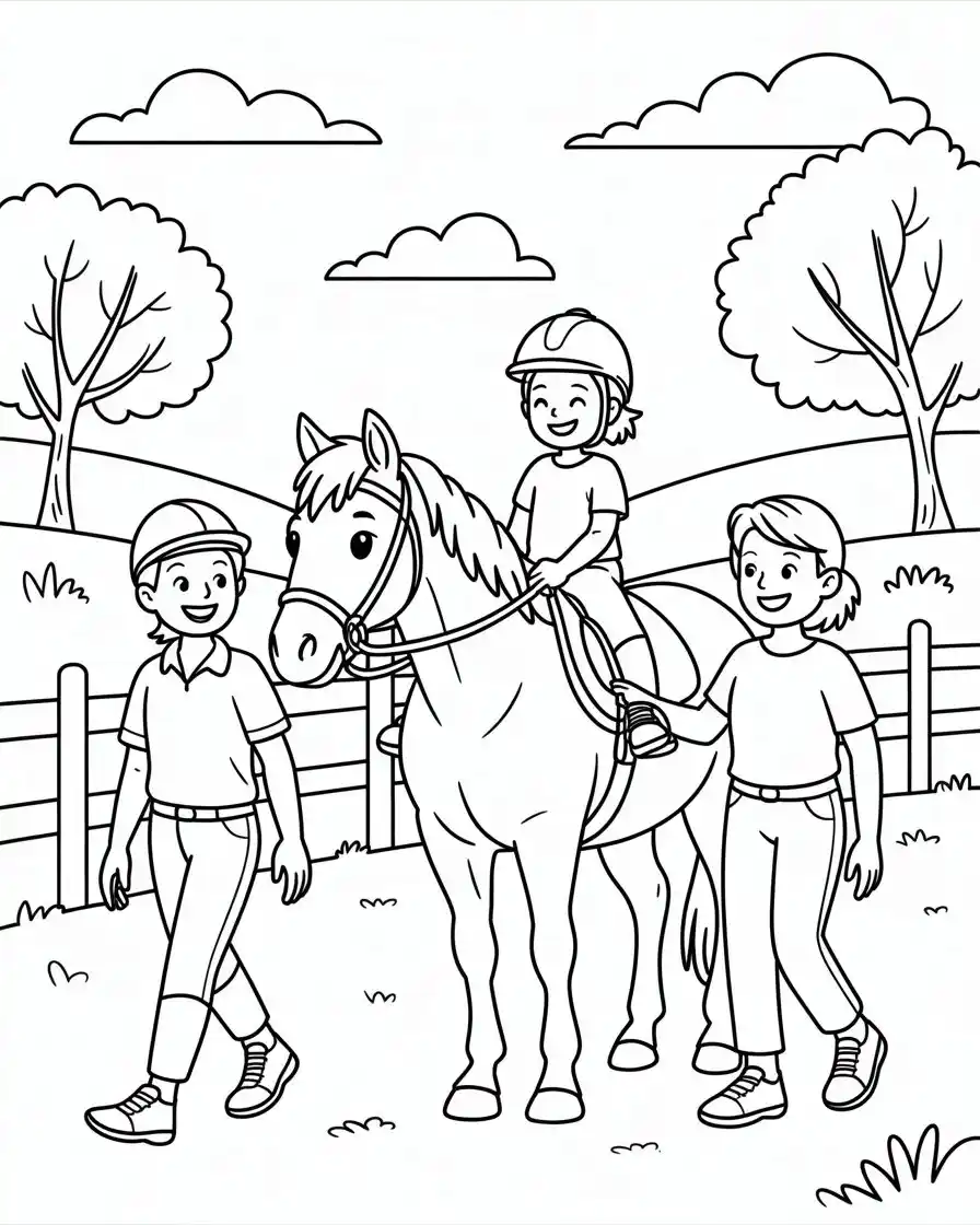 Horse Coloring Pages 41 therapeutic horse riding