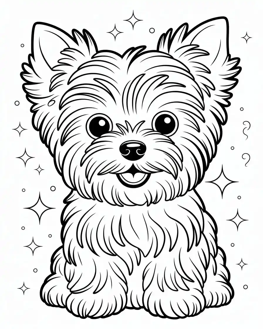 Dog Coloring Pages 76 yorkshire terrier coloring page for kids