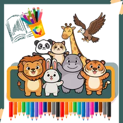 Printable Coloring Pages 10 animal pages