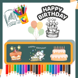 Printable Coloring Pages 36 happy birthday coloring pages