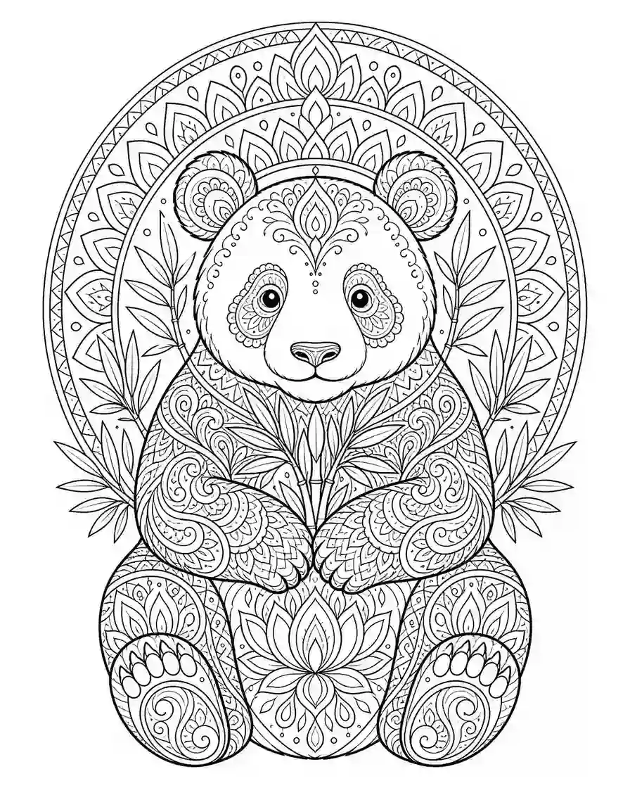 Animal Coloring Pages 48 panda coloring pages